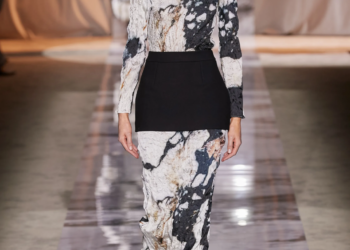 Roberto Cavalli’s fall 2024 collection: A tribute to the magic of marble
