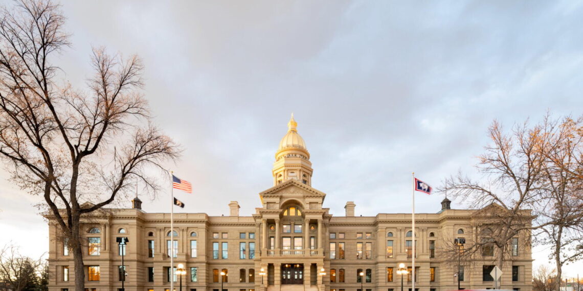 Rebuilt with original stone: Wyoming State Capitol
