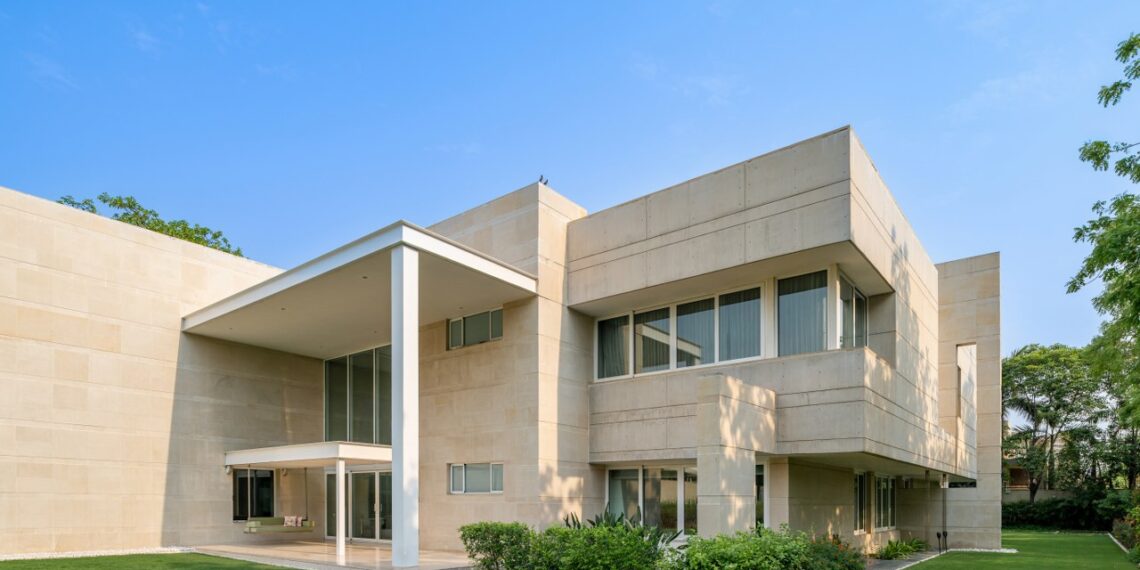 A reflection of serene modernism: Lakhani Villa