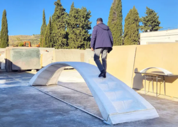 Mermer atıklarından 3d köprü